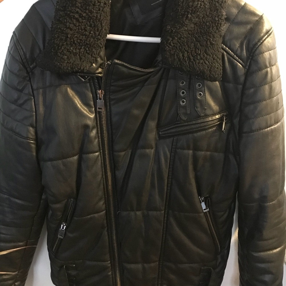 Faux leather high quality men’s jacket Medium